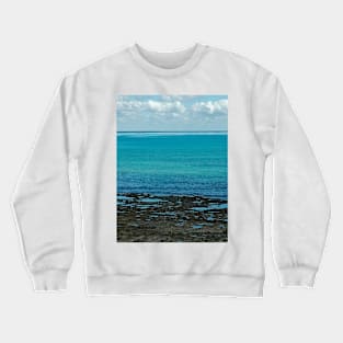 Tropical Coral Beach Seascape Landscape Crewneck Sweatshirt